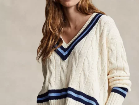Polo Ralph Lauren Cable-Knit Cotton Cricket Sweater