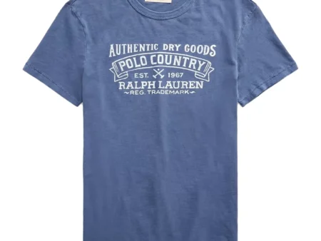 Ralph Lauren Custom Slim Fit Graphic T-Shirt Light Navy