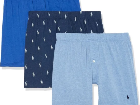 Polo Ralph Lauren Men's Classic Fit Knit Boxers 3 Pack