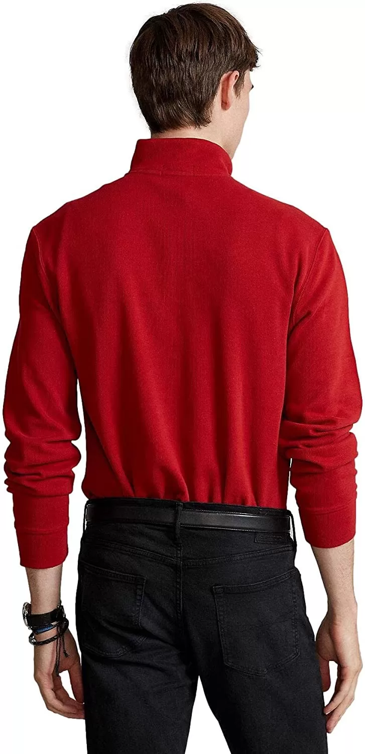 POLO RALPH LAUREN Men's Classic Estate-Rib Quarter-Zip Pullover Sweater - Image 33
