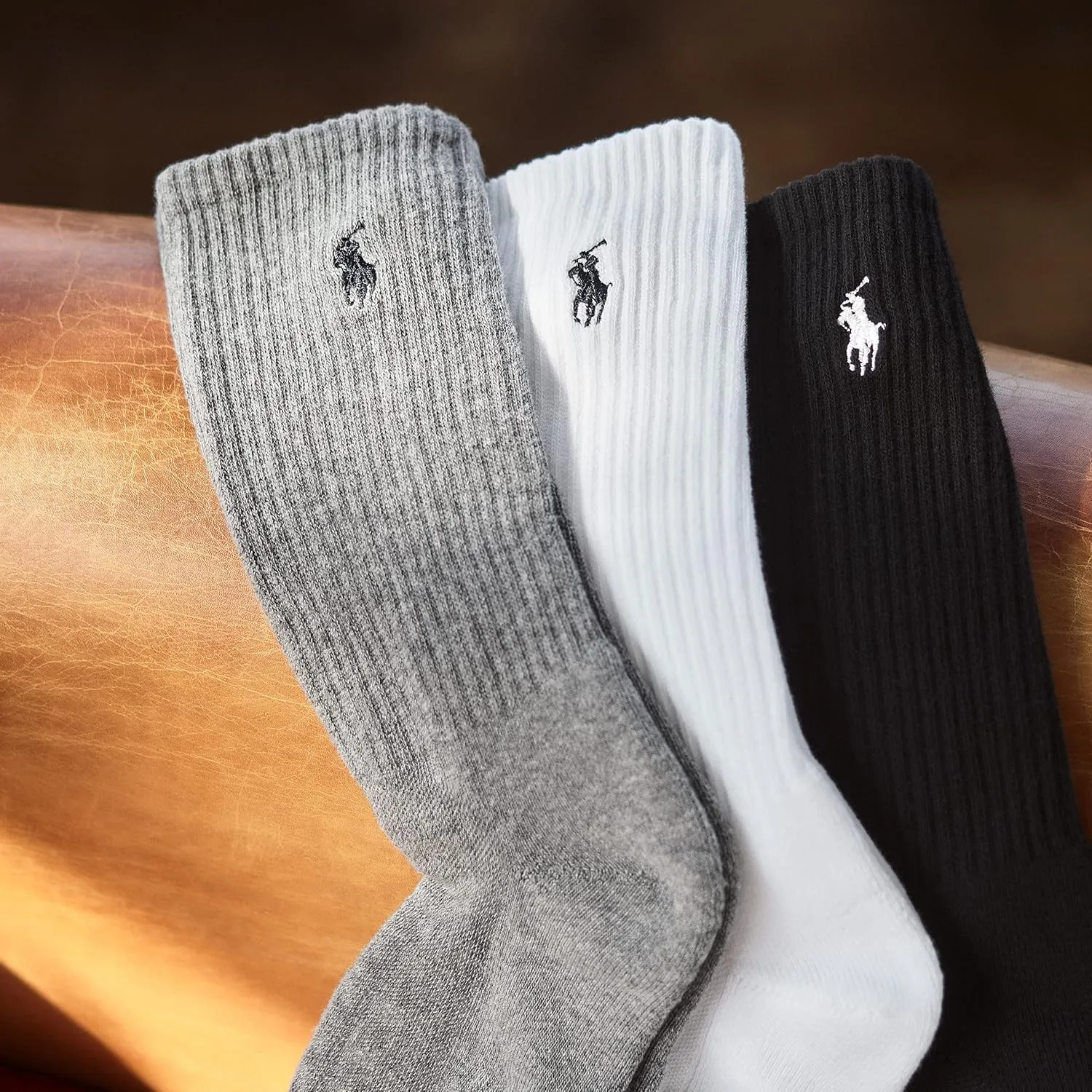 POLO RALPH LAUREN Men's Classic Sport Multi-Color Socks-6 Pair Pack-Athletic Comfort Cushioning - Image 5