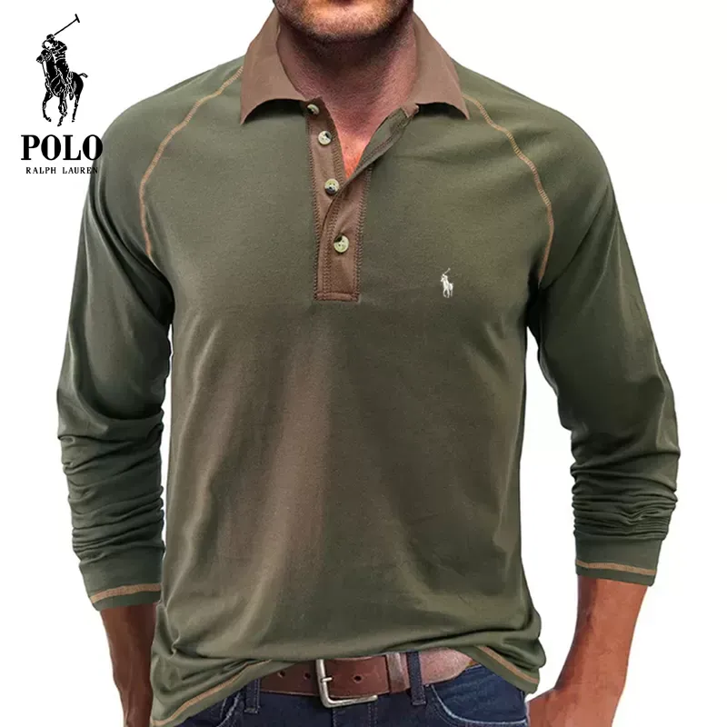 Ralph Lauren Soft Cotton Fabric POLO Collar T-Shirt - Image 7