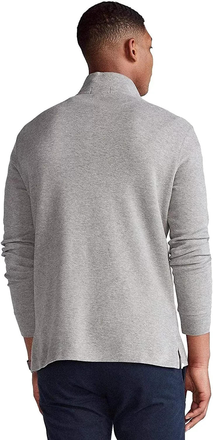POLO RALPH LAUREN Men's Classic Estate-Rib Quarter-Zip Pullover Sweater - Image 7