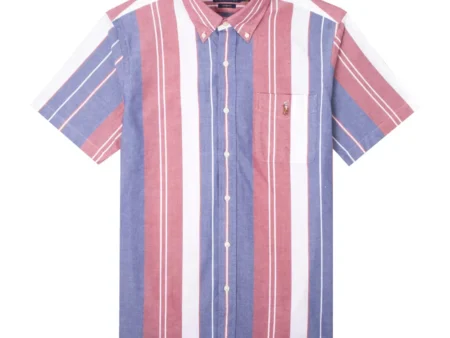Ralph Lauren Custom Fit S/S Striped Shirt Blue / Red Multi