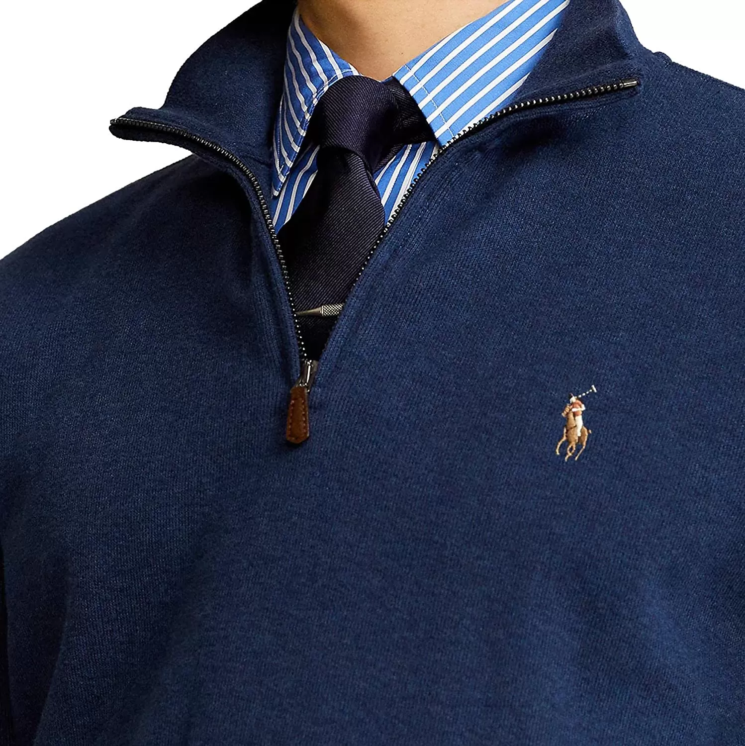 POLO RALPH LAUREN Men's Classic Estate-Rib Quarter-Zip Pullover Sweater - Image 38