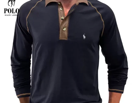 Ralph Lauren Soft Cotton Fabric POLO Collar T-Shirt