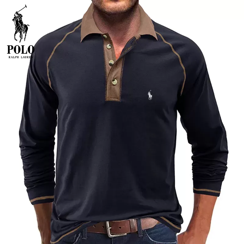 Ralph Lauren Soft Cotton Fabric POLO Collar T-Shirt