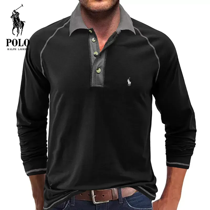 Ralph Lauren Soft Cotton Fabric POLO Collar T-Shirt - Image 4