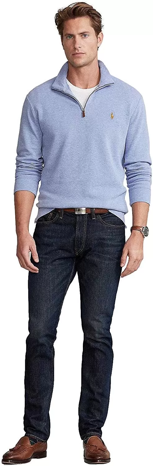 POLO RALPH LAUREN Men's Classic Estate-Rib Quarter-Zip Pullover Sweater - Image 49