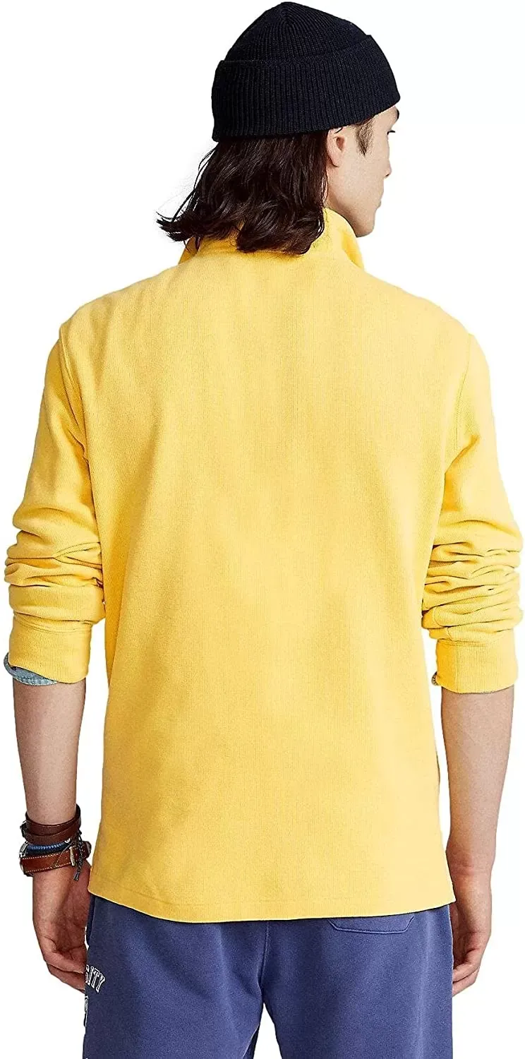 POLO RALPH LAUREN Men's Classic Estate-Rib Quarter-Zip Pullover Sweater - Image 3