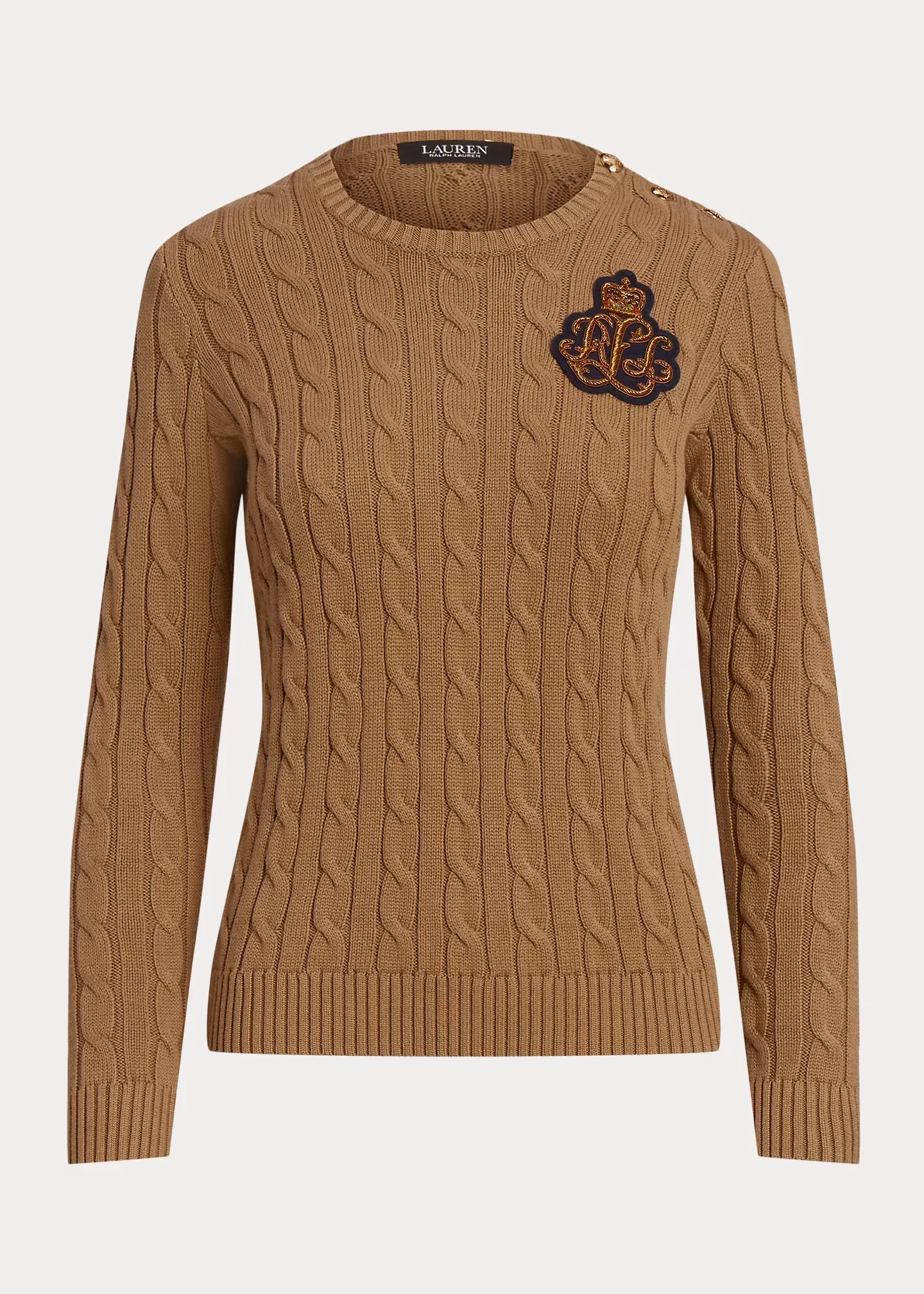 Lauren Bullion Cable-Knit Cotton Jumper - Image 3