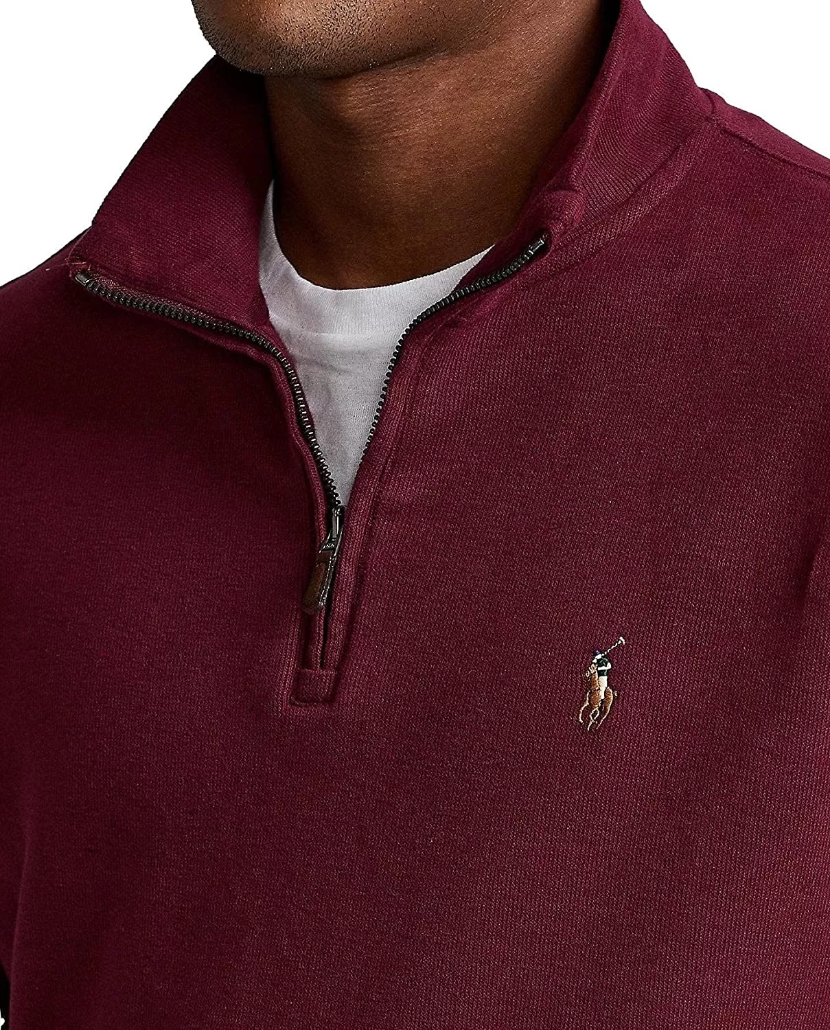 POLO RALPH LAUREN Men's Classic Estate-Rib Quarter-Zip Pullover Sweater - Image 43