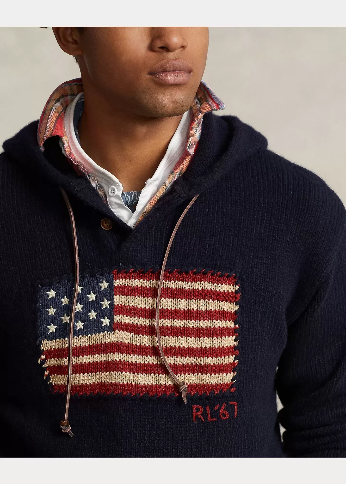 Polo Ralph Lauren Flag Wool-Blend Hooded Sweater - Image 5
