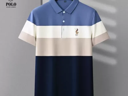 Ralph Lauren summer new embroidery striped polo shirt