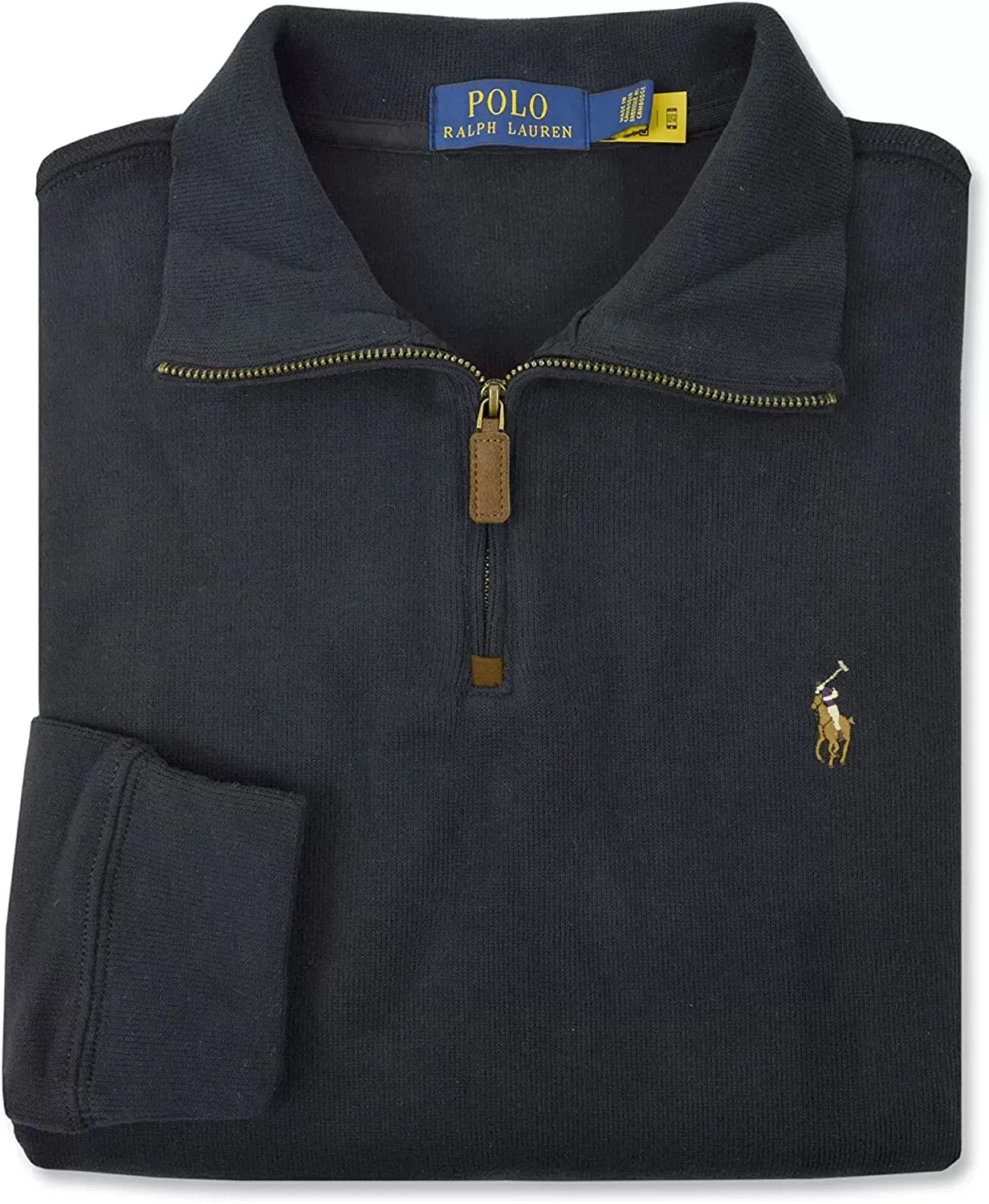 POLO RALPH LAUREN Men's Classic Estate-Rib Quarter-Zip Pullover Sweater - Image 28
