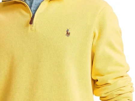 POLO RALPH LAUREN Men's Classic Estate-Rib Quarter-Zip Pullover Sweater