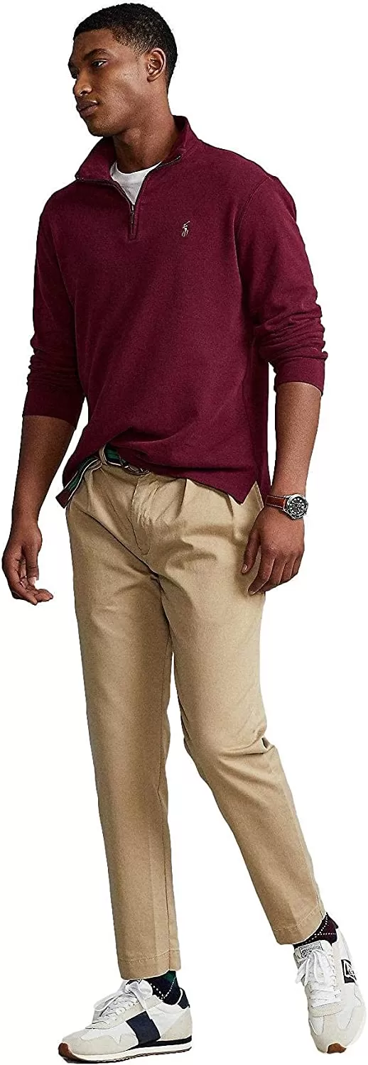POLO RALPH LAUREN Men's Classic Estate-Rib Quarter-Zip Pullover Sweater - Image 41
