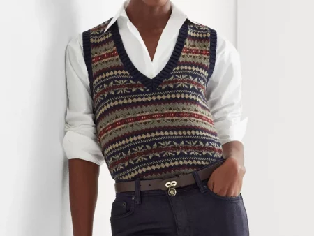 Lauren Fair Isle V-Neck Jumper Vest