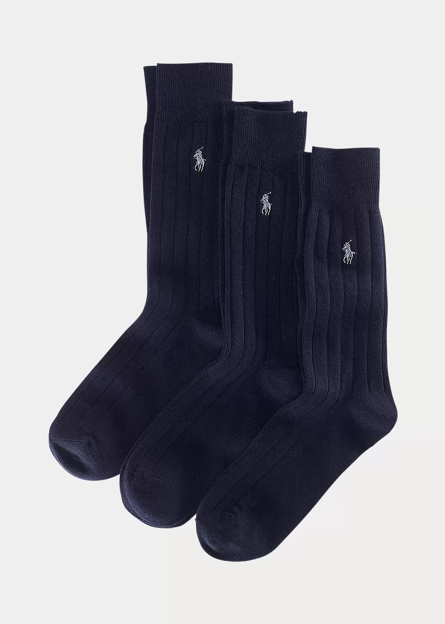 Polo Ralph Lauren Combed Cotton Rib Sock 3-Pack - Image 2