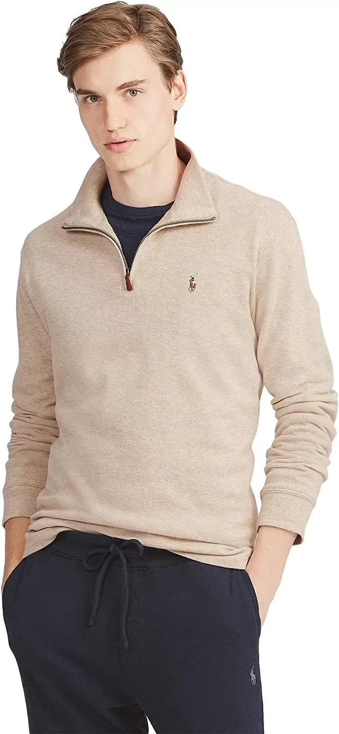 POLO RALPH LAUREN Men's Classic Estate-Rib Quarter-Zip Pullover Sweater - Image 24