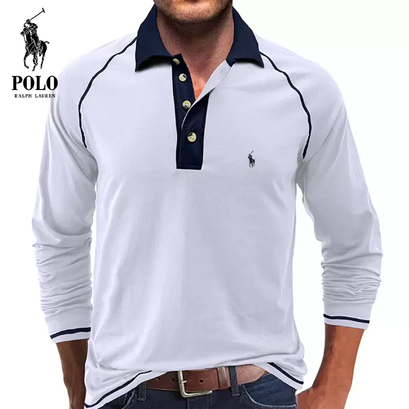 Ralph Lauren Soft Cotton Fabric POLO Collar T-Shirt - Image 6