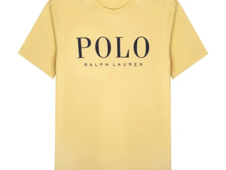 Ralph Lauren Custom Slim Fit Logo Jersey T-Shirt Empire Yellow