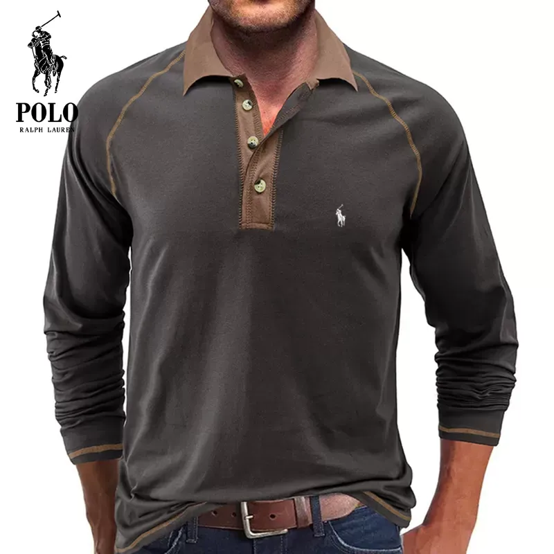 Ralph Lauren Soft Cotton Fabric POLO Collar T-Shirt - Image 3