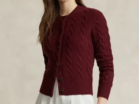 Polo Ralph Lauren Cable-Knit Wool-Cashmere Cardigan