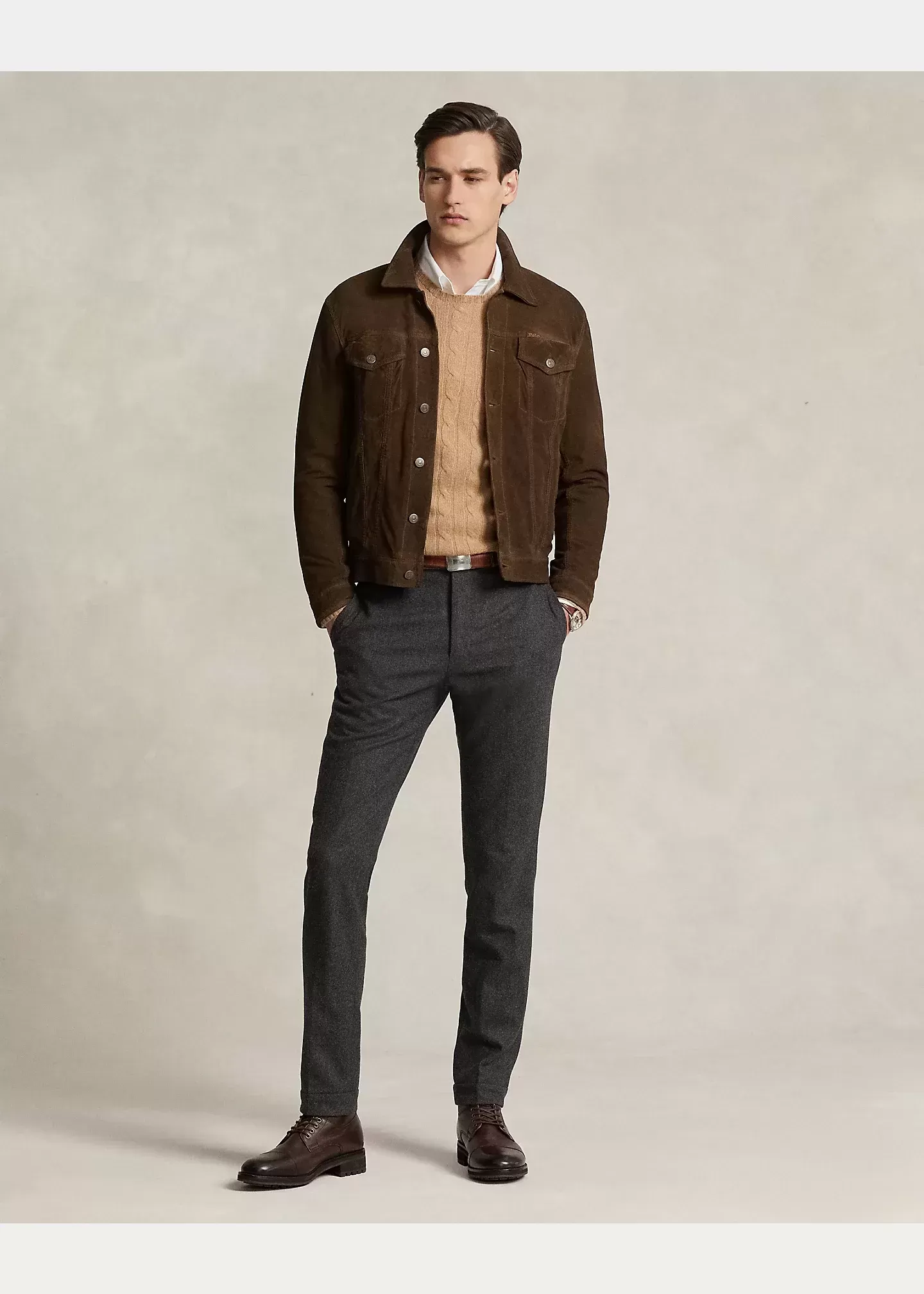 Polo Ralph Lauren Suede Trucker Jacket