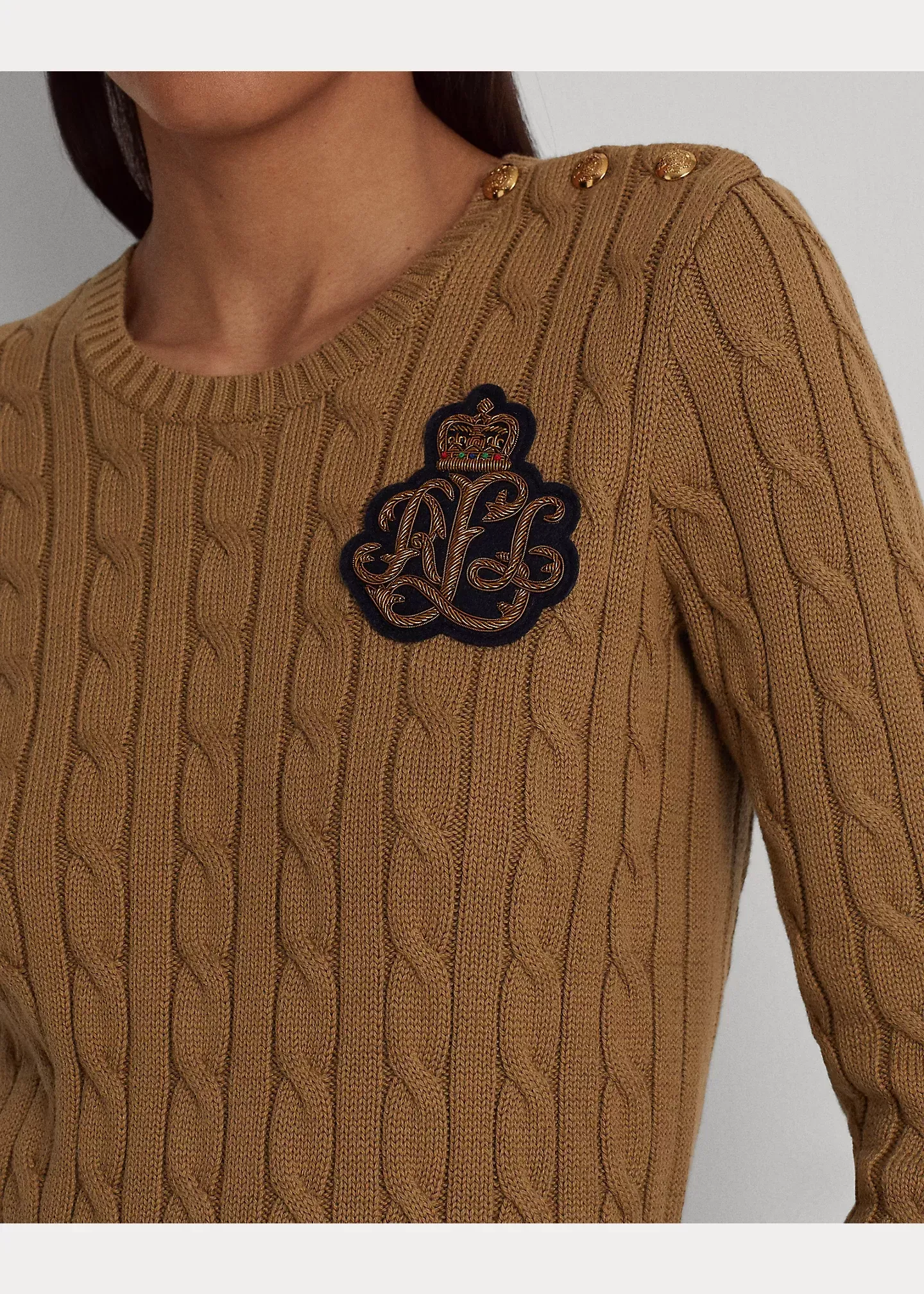Lauren Bullion Cable-Knit Cotton Jumper - Image 5