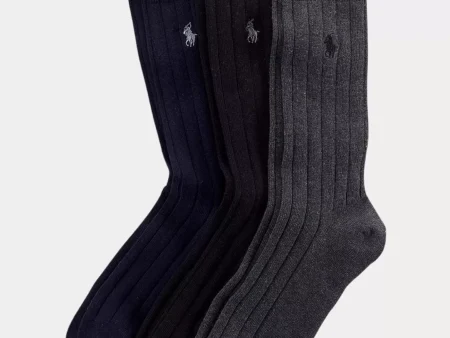 Polo Ralph Lauren Combed Cotton Rib Sock 3-Pack