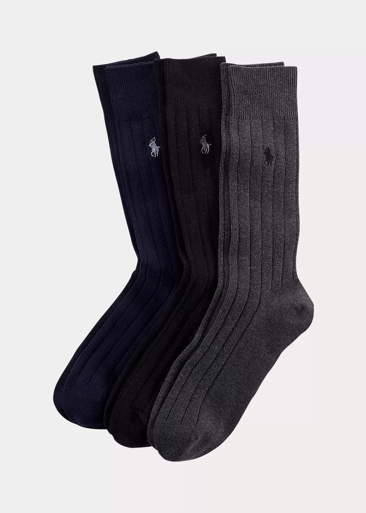 Polo Ralph Lauren Combed Cotton Rib Sock 3-Pack