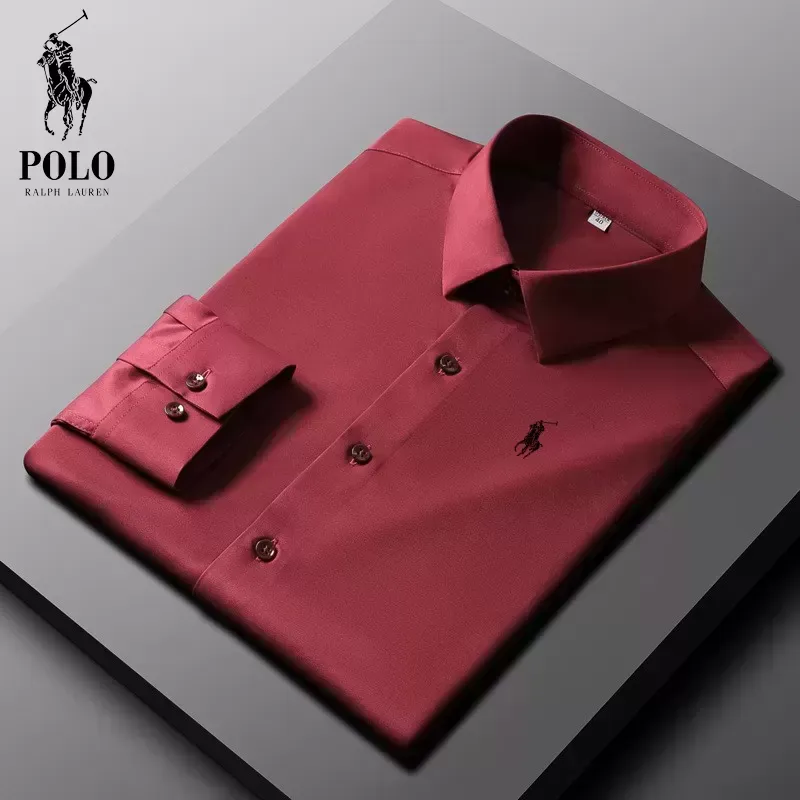 Ralph Lauren Men's Cotton Basic Denim Long Sleeve Shirt - Image 4