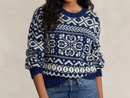 Polo Ralph Lauren Snowflake-Motif Wool-Blend Sweater