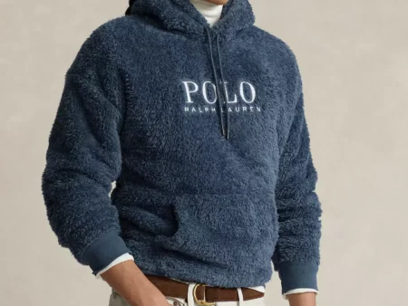 Polo Ralph Lauren Embroidered-Logo Pile Fleece Hoodie
