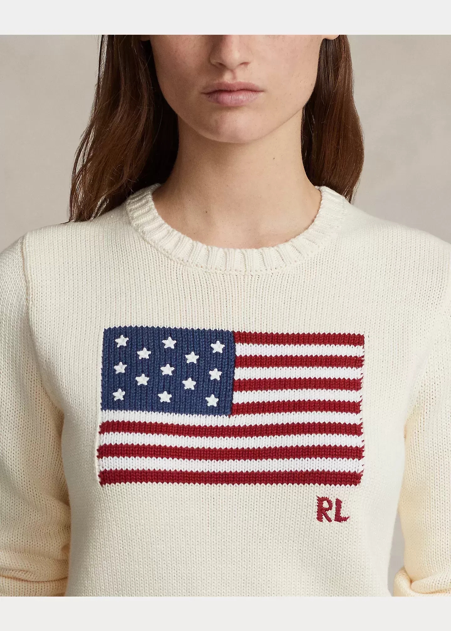 Polo Ralph Lauren Flag Cotton Crewneck Sweater - Image 5