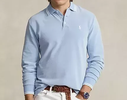 Polo Ralph Lauren Custom Slim Fit Stretch Oxford Mesh Polo