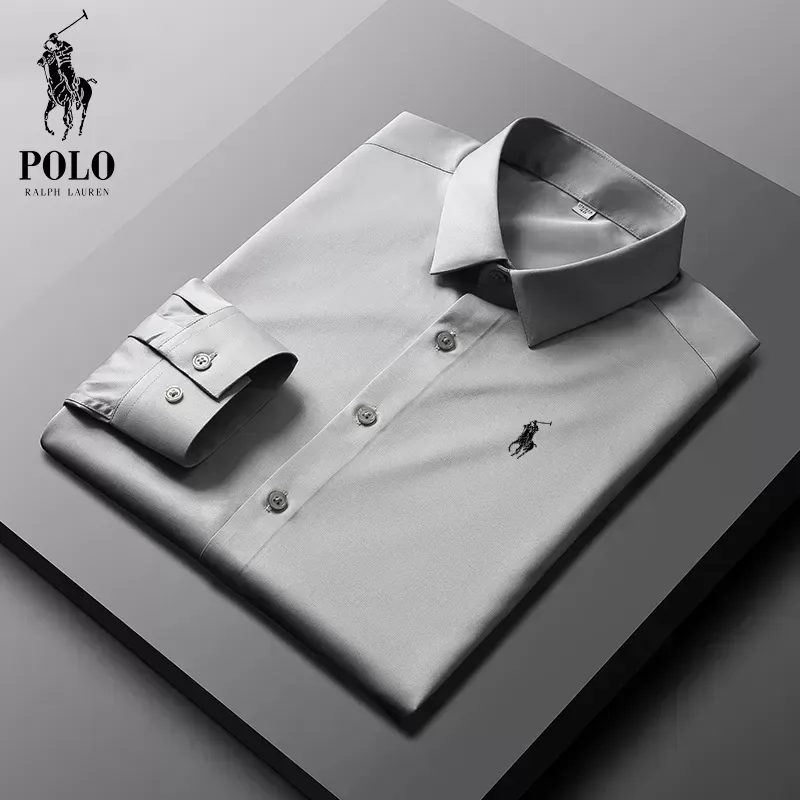 Ralph Lauren Men's Cotton Basic Denim Long Sleeve Shirt - Image 7