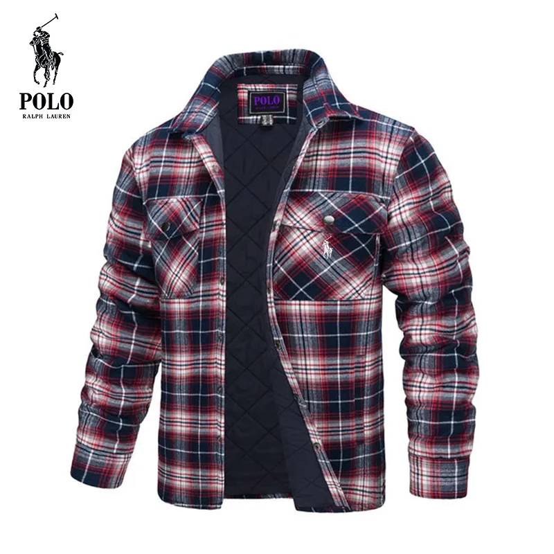 Ralph Lauren Men's Flannel Shirt Long Sleeve Button Down Jacket - Image 4