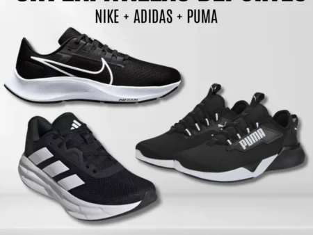 SUPER DEAL! 3 for 1 SNEAKERS - NIKE ZOOM + ADIDAS GALAXY + PUMA RETAIL