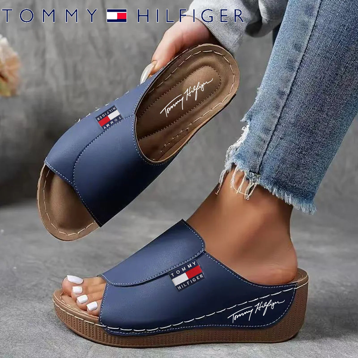 š„Last sale with 50% discount - comfortable women's leather slippers with thick soles and arch support - Image 3