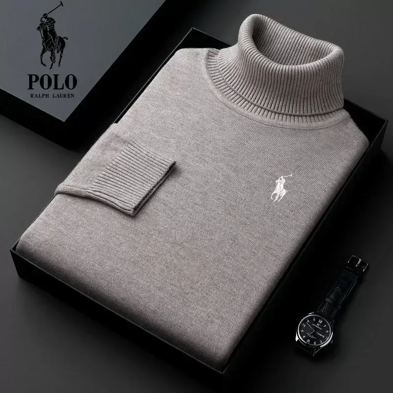 Ralph Lauren Men's Turtleneck Thick Loose Casual Knit Sweater(9 Pack Only $49.98) - Image 7