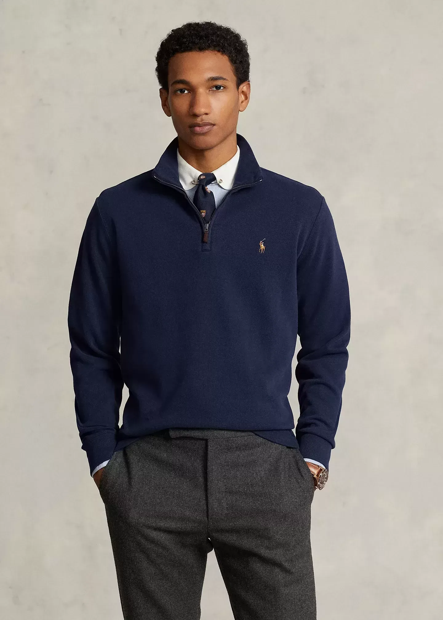 Polo Ralph Lauren Estate-Rib Quarter-Zip Pullover