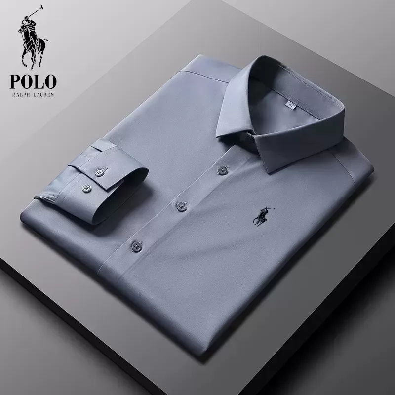 Ralph Lauren Men's Cotton Basic Denim Long Sleeve Shirt - Image 6