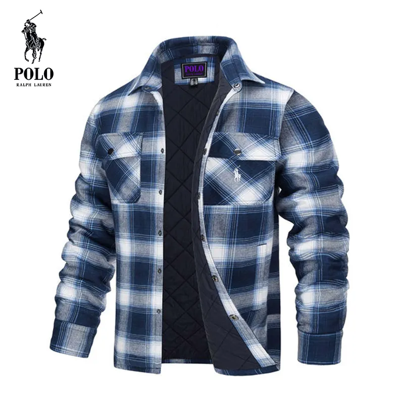 Ralph Lauren Men's Flannel Shirt Long Sleeve Button Down Jacket - Image 6