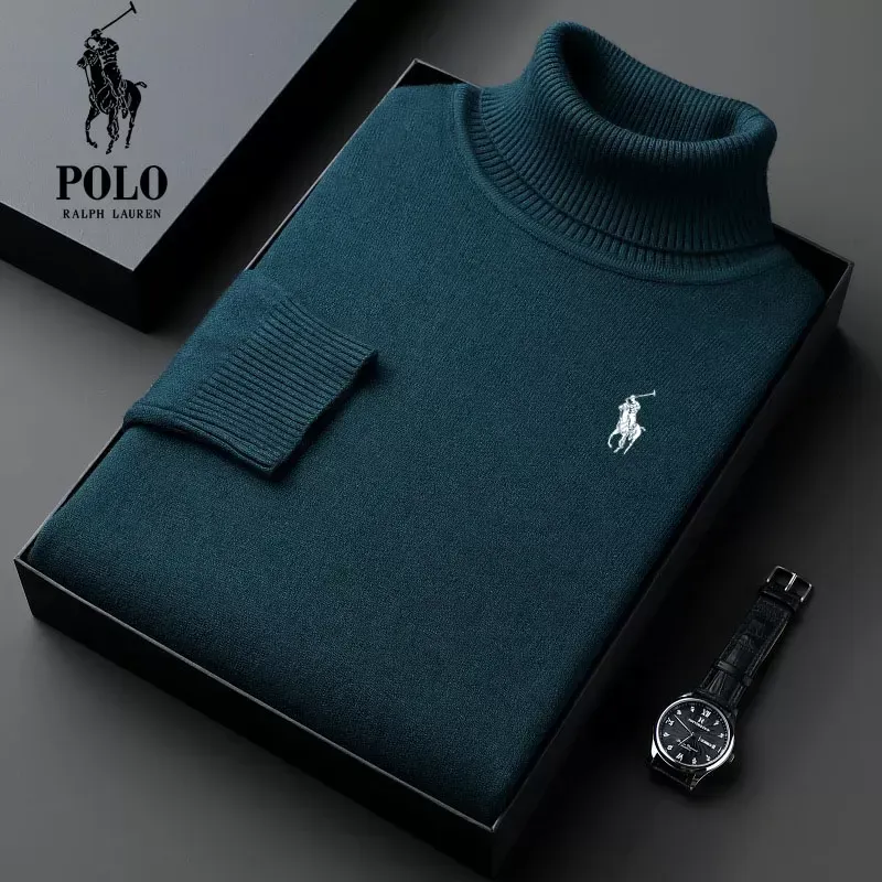 Ralph Lauren Men's Turtleneck Thick Loose Casual Knit Sweater(9 Pack Only $49.98) - Image 6