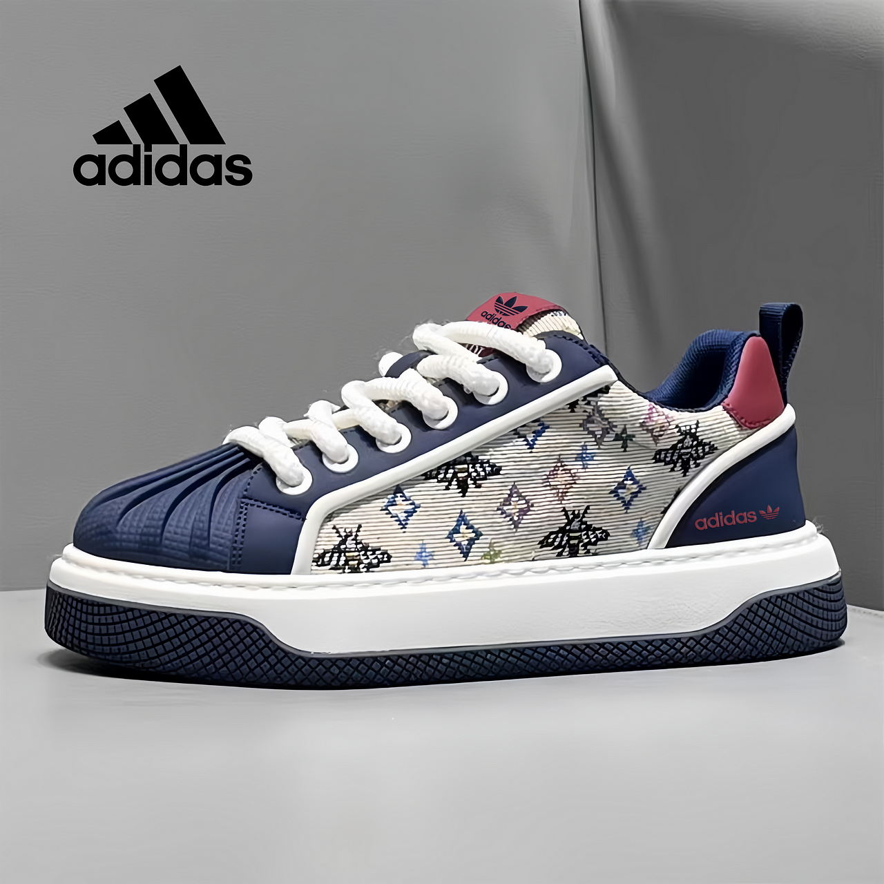 Adidas casual sneakers with thick sole 2025 - Image 2