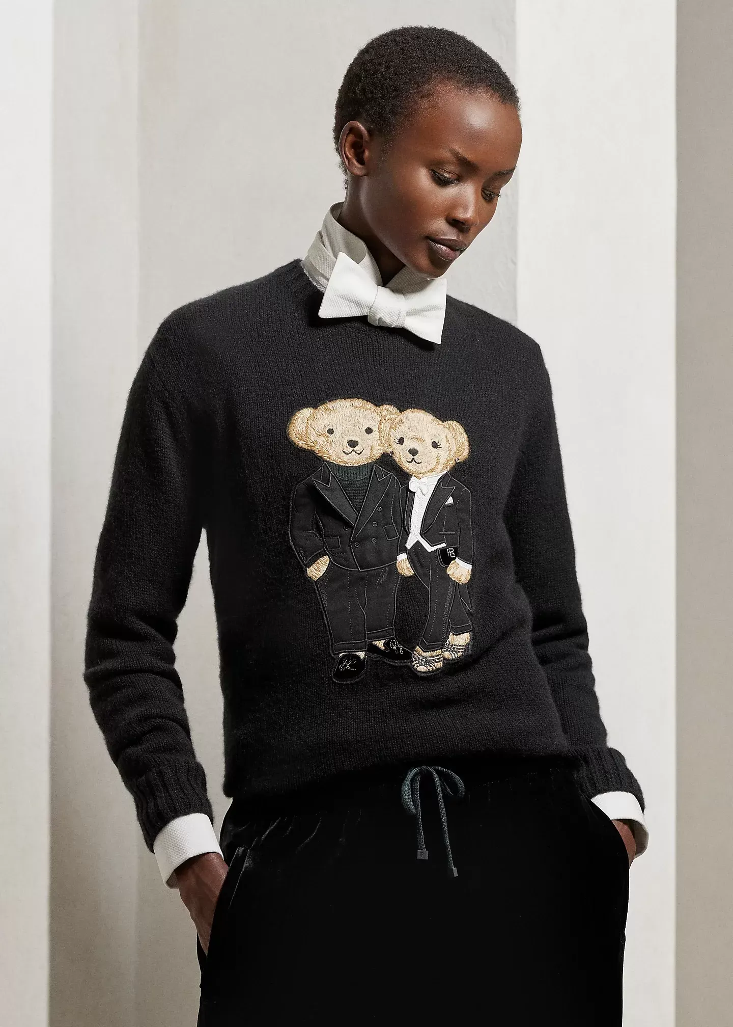 Polo Ralph Lauren Tuxedo Polo Bears Cashmere Sweater
