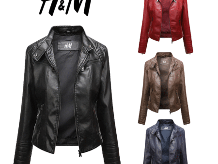 📣【HM】 New women's leather jacket (lamb leather material).