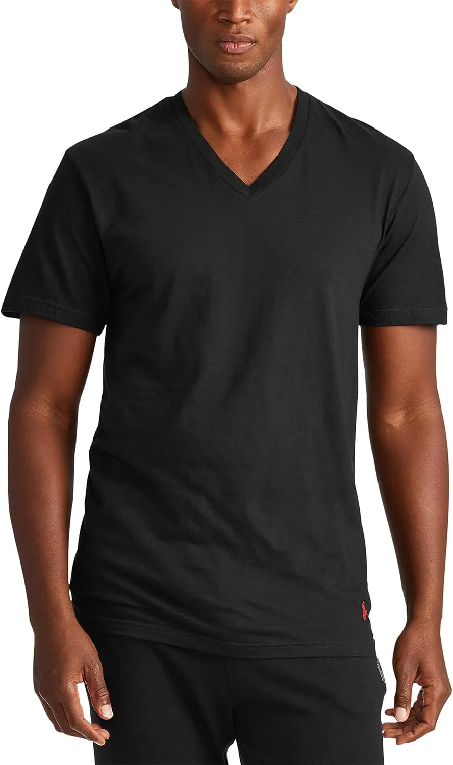 POLO Men's Classic Fit Cotton V neck Undershirt 3 Pack - Image 9